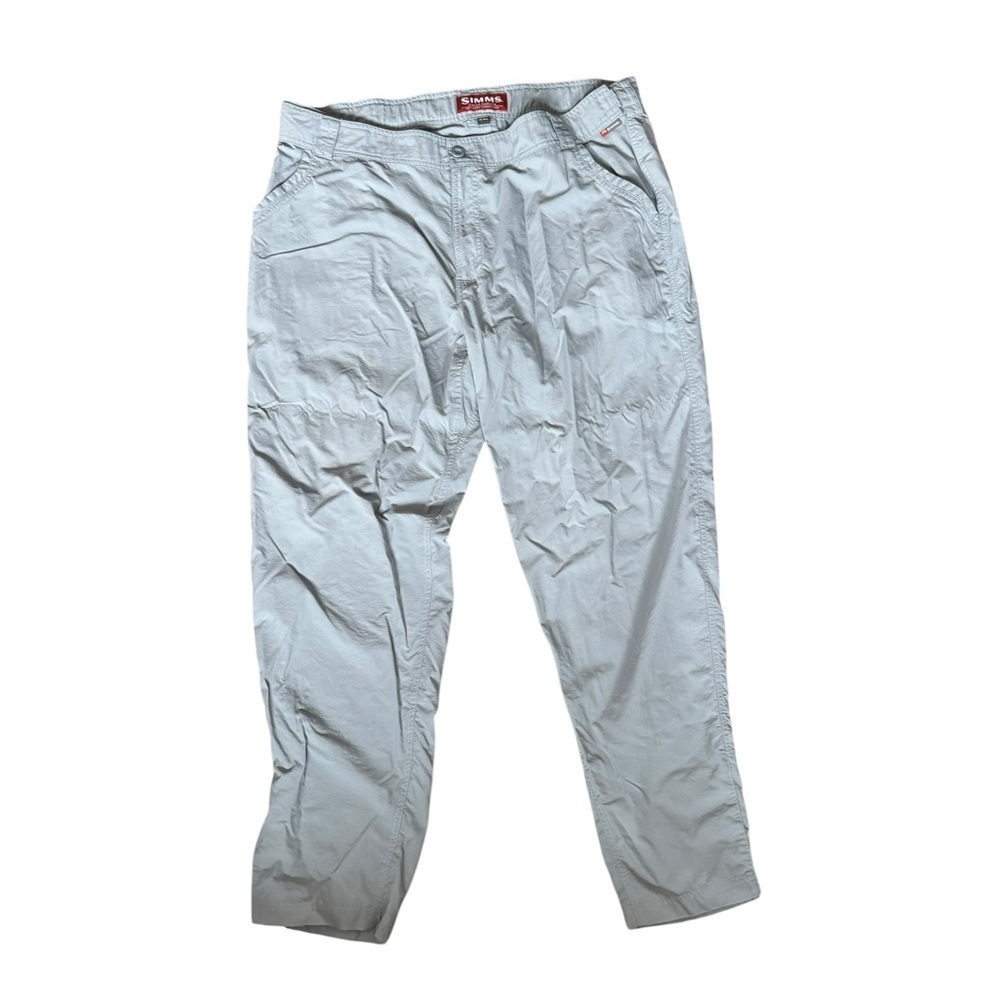 Simms Nylon Fishing Pants Men’s XXL Gray Outdoor Tech Hiking Travel Gorpcore